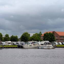 Blick auf den Stellplatz