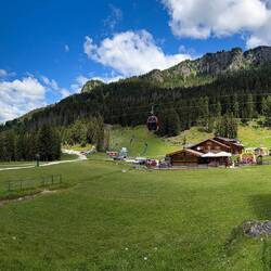 Panorama from Chiesetta Alpina — Piani di Pezzè, Civetta Ski Area.