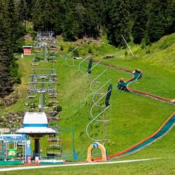 The family park is quiet today — Piani di Pezzè ... Civetta Ski Area.