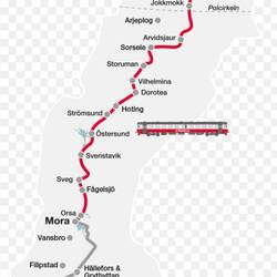 Längste Bahnstrecken mit 1'289 Kilometer des Landes.