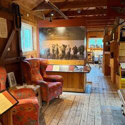 Museum im ehemaligen Güterschuppen eingerichtet.