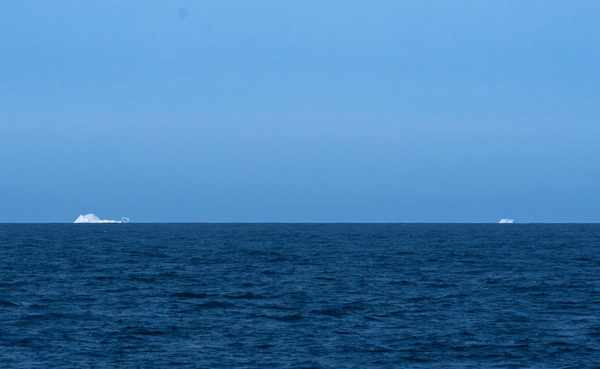 Good morning. Two icebergs on the horizon about 6-8NM off the beam.
