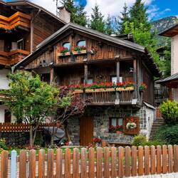 Along the lakefront promenade — Alleghe, Italy.