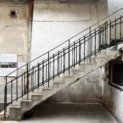 Treppe aus dem Film "Schindlers Liste" (1993) im Stadtteil Kazimierz.
