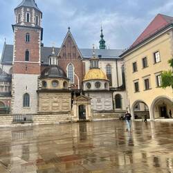 Wawel - Kathedrale nach einem ordentlichen Regenschauer