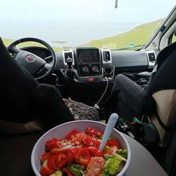Mittagessen beim whale watching