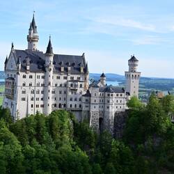 Neuschwanstein, from the Marienbrucke