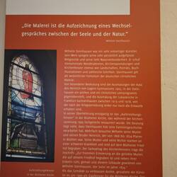Tafel im Pfarrhausmuseum