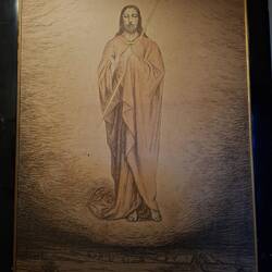 Christus-Lithographie ... passend zum auferstehenden Herrn