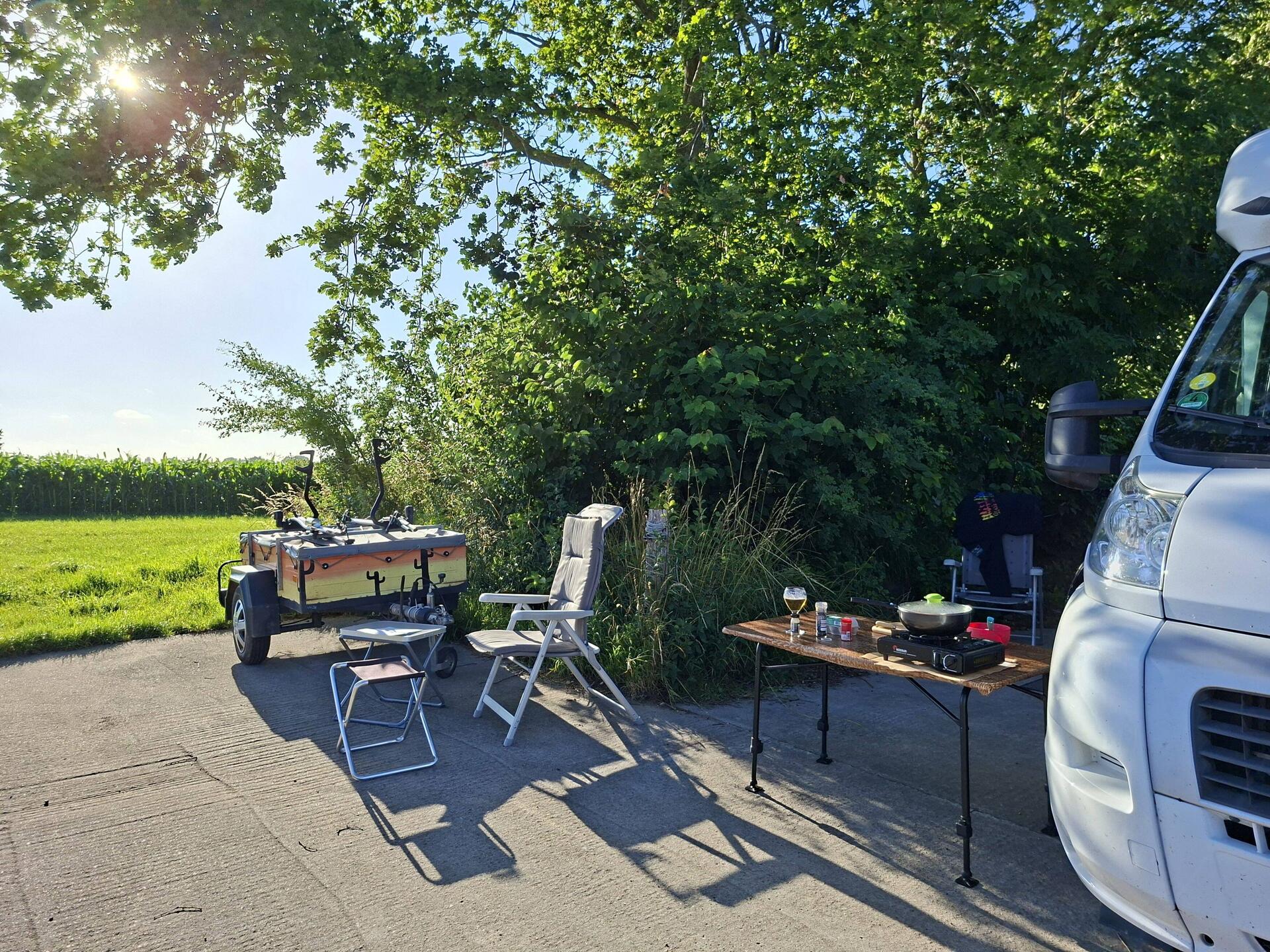 Das Essen köchelt