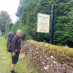 Leaving our campsite in Dufton
