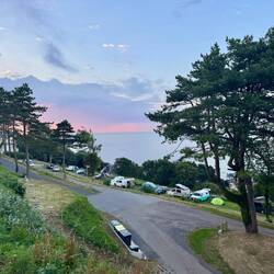 Abendstimmung am Campingplatz