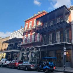 The traditional ironwork on balconies is amazing