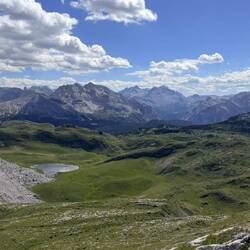 Fantastischer Ausblick auf der Hochebene wo die Hütte ist