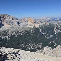 Großartiger Ausblick vom Dürrenstein in Richtung Seekofel