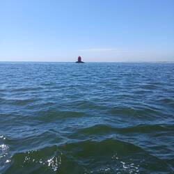 Fahrwasser Markierung Limfjord Ausgang
