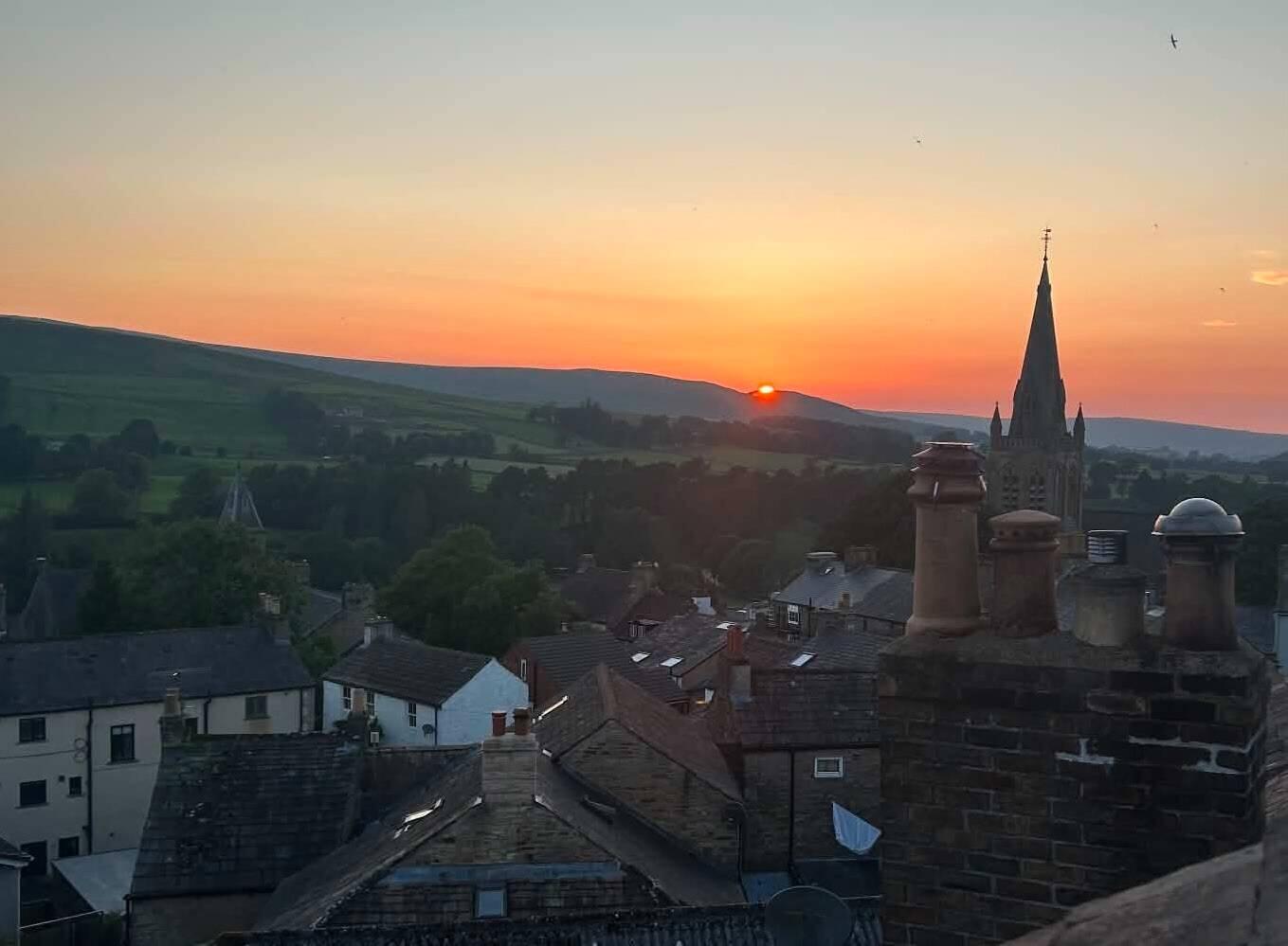 Sunset over Alston