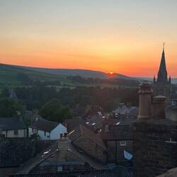 Sunset over Alston