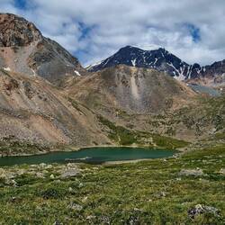 Erster Bergsee in Sicht ...