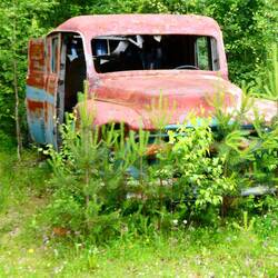 This old Chevrolet has seen better days