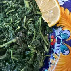 I'm obsessed with the sautéed spinach on every menu.