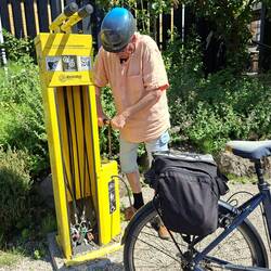 Fahrradservicestation an der Mühlengaststätte