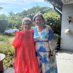 Judy and Julie on the day