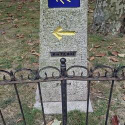 Our first marker-soon to be a common sight!
