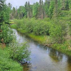 View from the deck of the visitor's center at Quetico Provincial Park