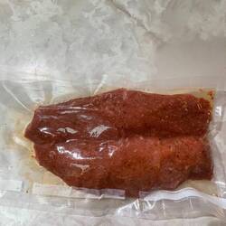 Vorbereite gröikts Schwinsfilet 36 Std. im Sauz u de...