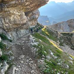 Auf dem Weg zum Tunnel