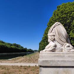 The Sphinx overlooking the Grand Canal