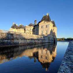 Reflections in the moat