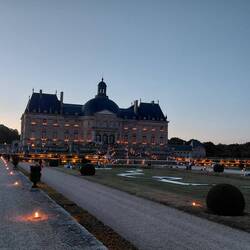 Looking back towards the Chateau on dusk - 10.30pm