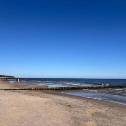 Morgens am Strand