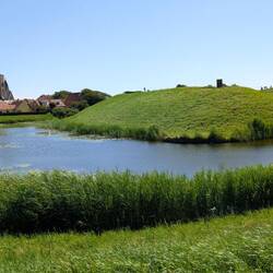 Wassergraben um das ehemalige Schloss Riberhus