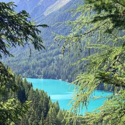 Blick zum Antholzer See - weniger los als am Pragser und mindestens genauso schön