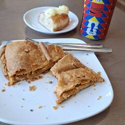 Lunch - pollo empanada (chicken)