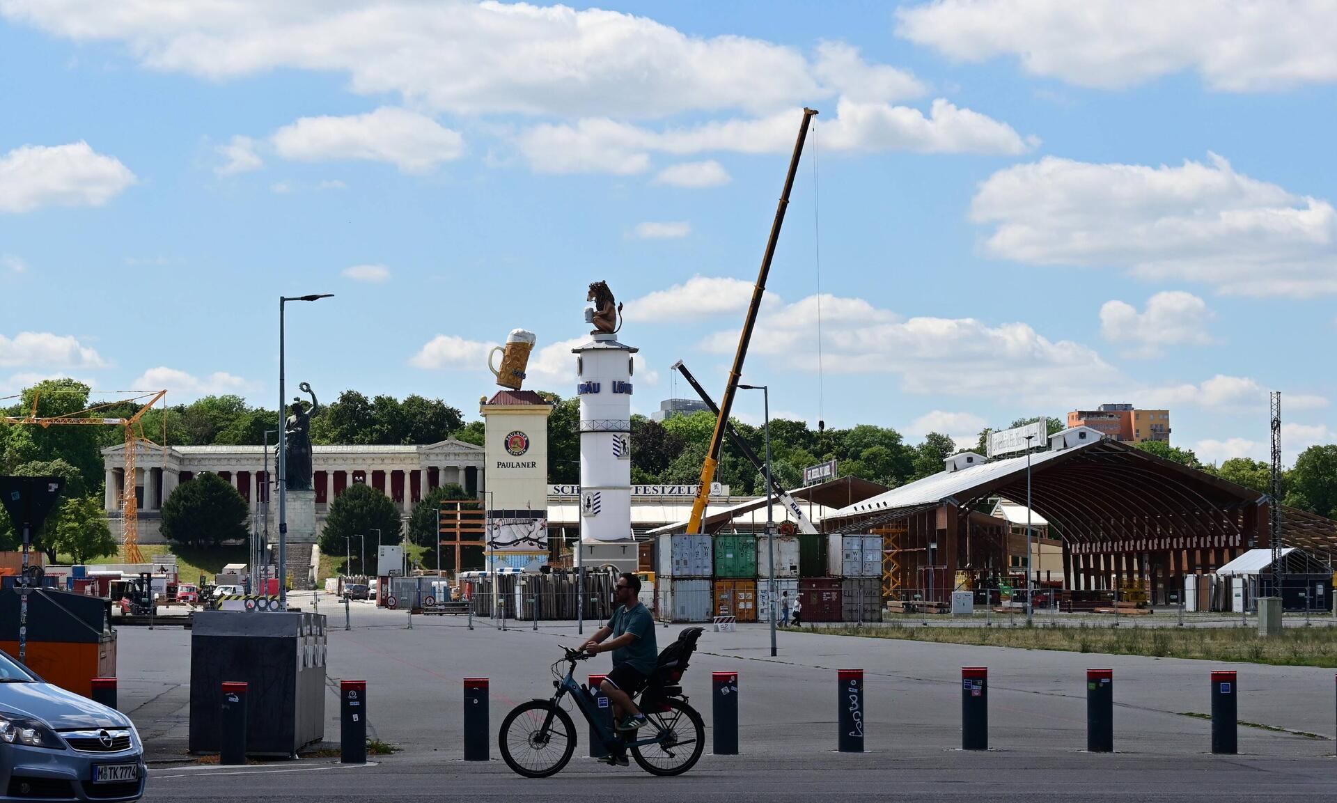 Theresienwiese - the Oktoberfest site - in July