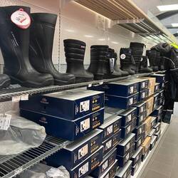 Watertight, warm boots. Could also be useful.