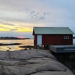 Am nahegelegenen Strand gesehen