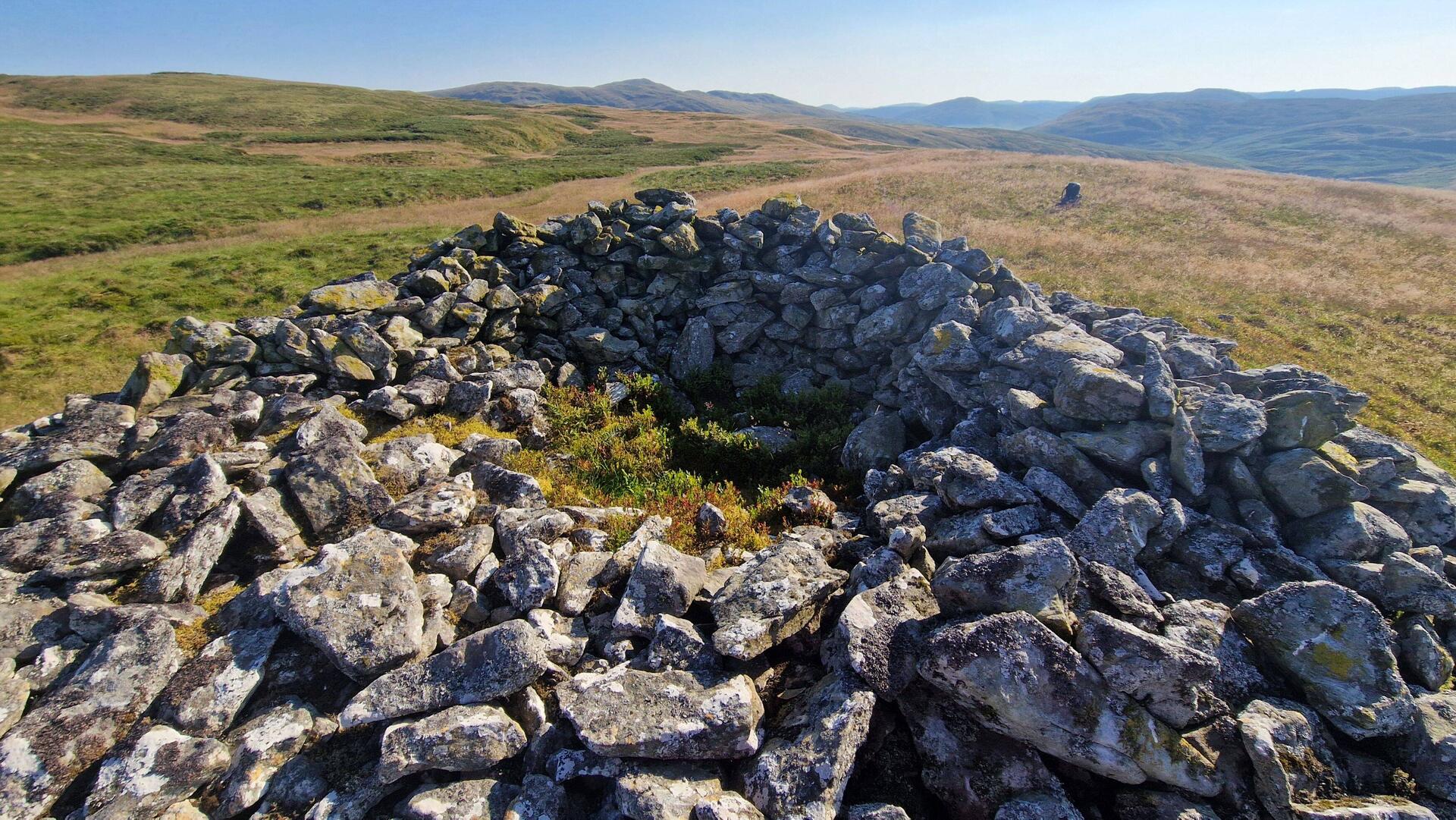 Stone structure atop Garn Fawr. Perhaps a shelter?