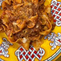 Pappardelle with ragu