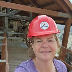 Hard hats are required for going through the mill