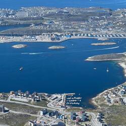 Our harbor basin. We are the right-most sailboat.