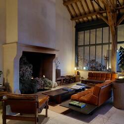 The lounge area of the restaurant
