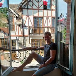 Just people watching and listening from our living room window