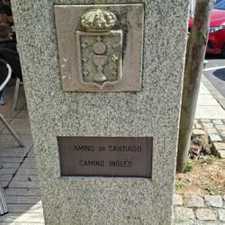 The official 'start' marker in Ferrol