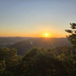 Sonnenuntergang beim Orenfels