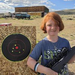 Emalyn learned to shoot a .22
